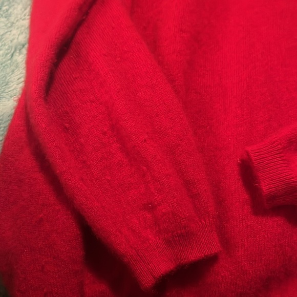 100% Cashmere Sweater-Red - Picture 2 of 5